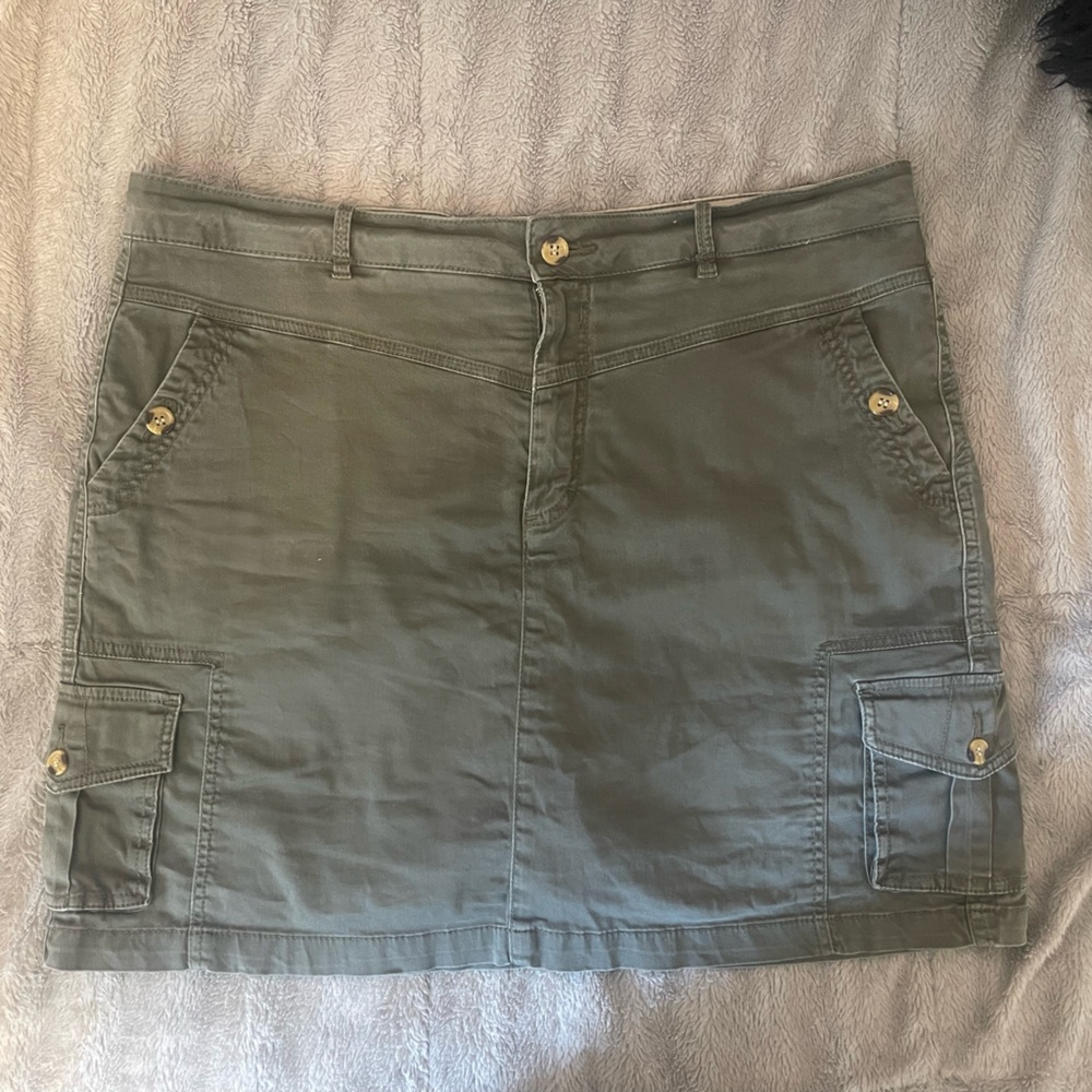 Jessica Green Mini Cargo Skirt Casual